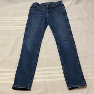 Madewell 10” High Rise Skinny Stretch Denim Womens Jeans EUC size 27